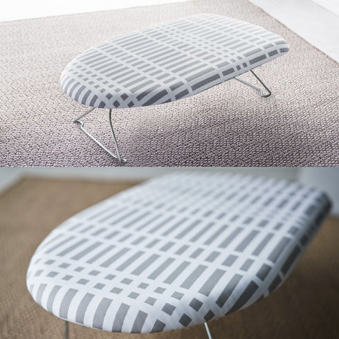 北欧風 暮らしの定番 軽量スチールメッシュアイロン台 チェックグレー.|s7